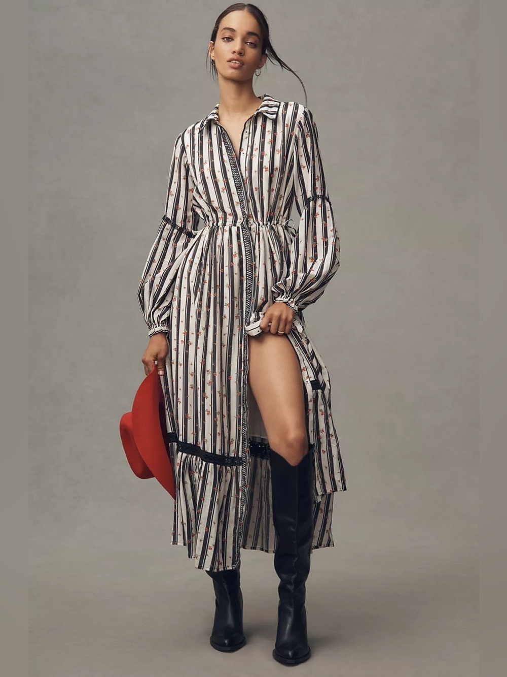 Printed Buttondown Shirt Dress
Anthropologie